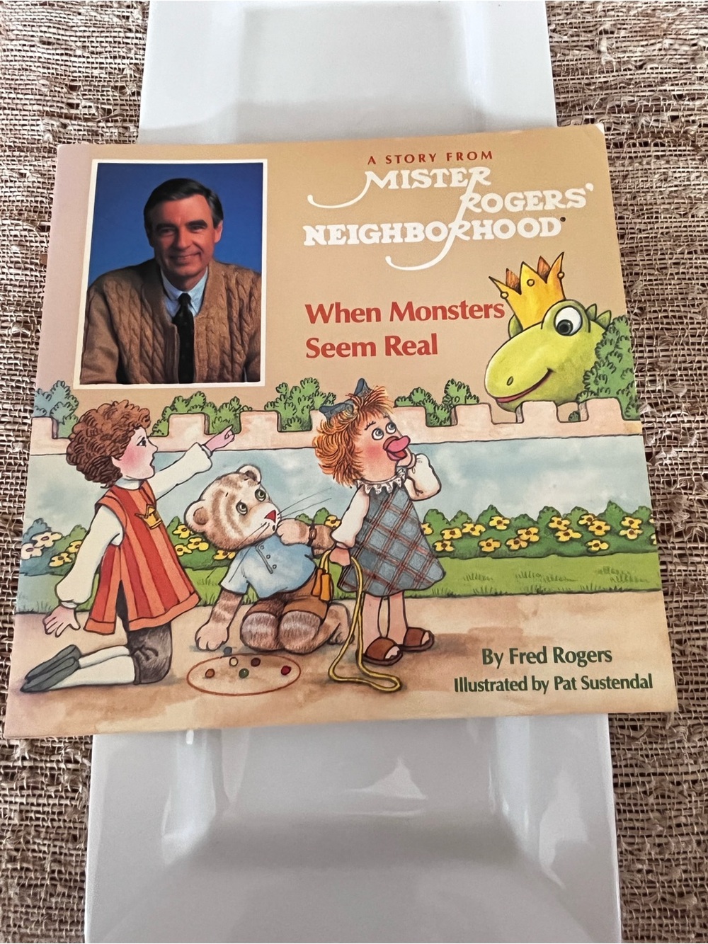 Mr Roger’s Neighborhood BOOK When Monsters Seem Real - Kids Book (Beige) Soft